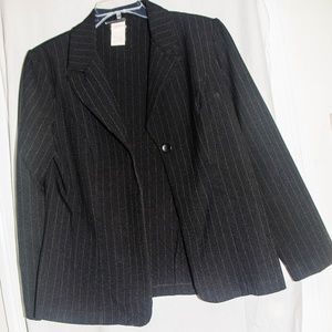 Fashion Bug Pin Strip Woman Jacket